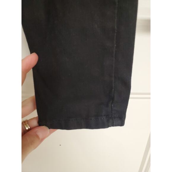 Women's Flying Monkey Mid Rise Skinny Distressed Black Denim Jeans | Size 26 - Picture 6 of 10